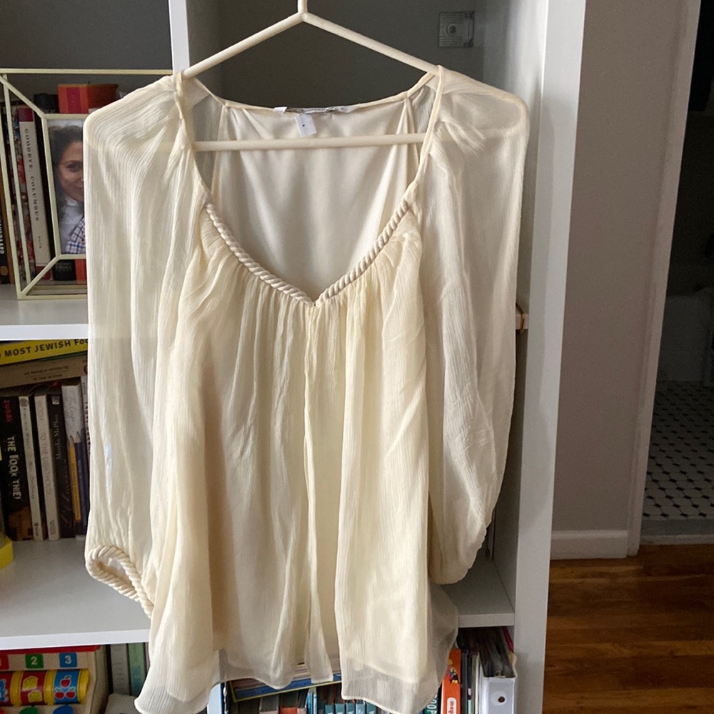 DIANEvonFURSTENBERG silk peasant blouse size 4